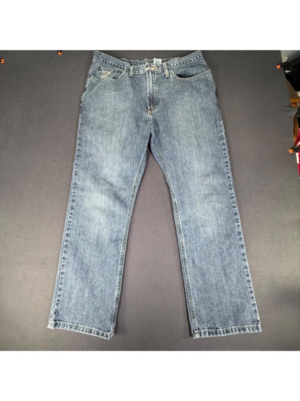 Cinch Silver Label Jeans Mens 36x30 Slim Straight MB98034 Western Rodeo Workwear - Picture 2 of 10